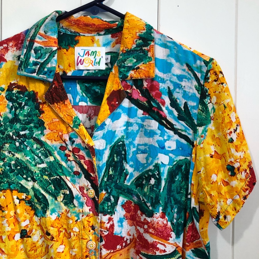 Vintage Jams World Hawaii Doyle Print Shirt